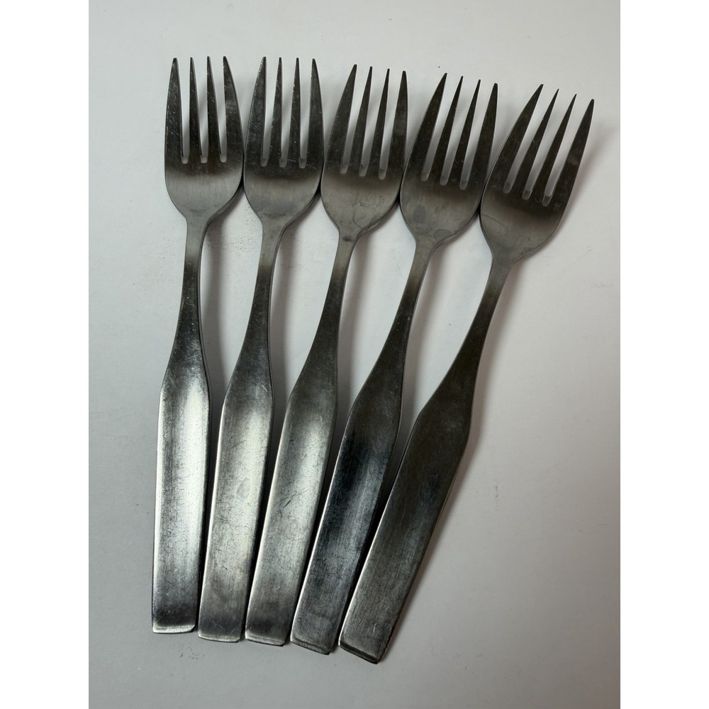 WMF Cromargan Form Stainless Salad Fork Lot Of‎ 5 Replacements